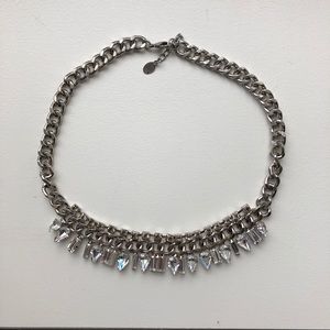 Stunning chunky chain necklace with rhinestones